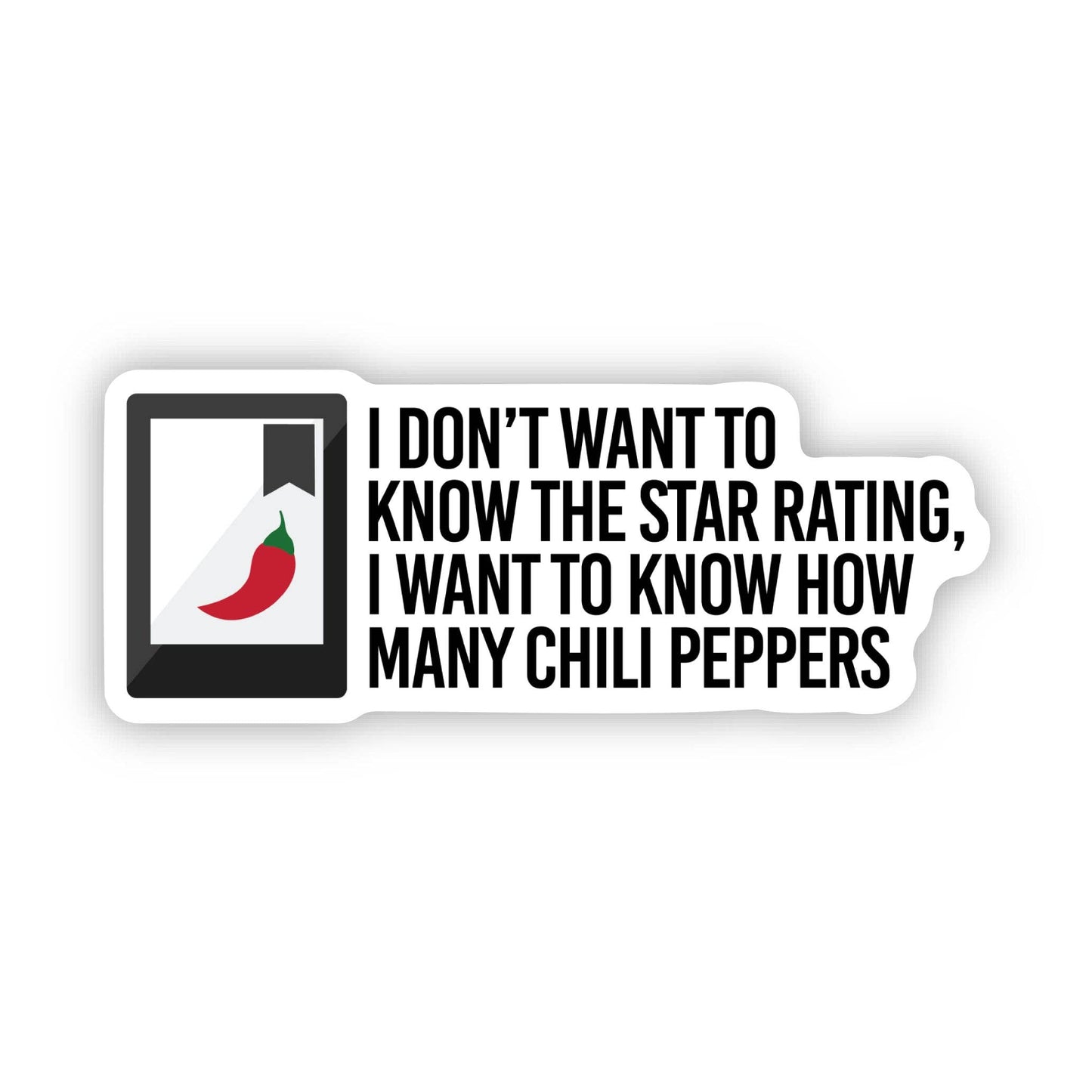 I Want to Know How Many Chili Peppers Sticker