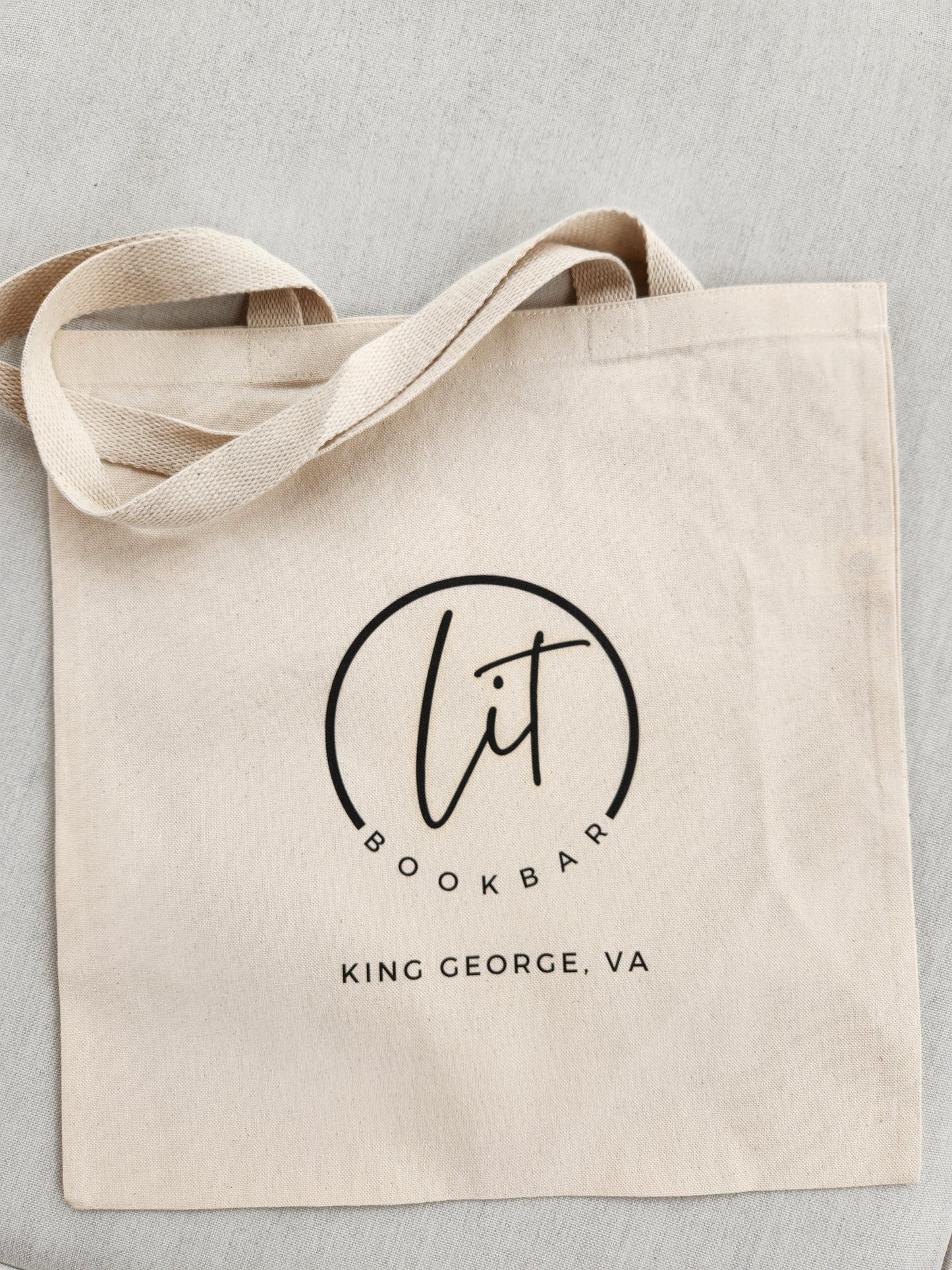 LIT Bookbar Canvas Tote Bag