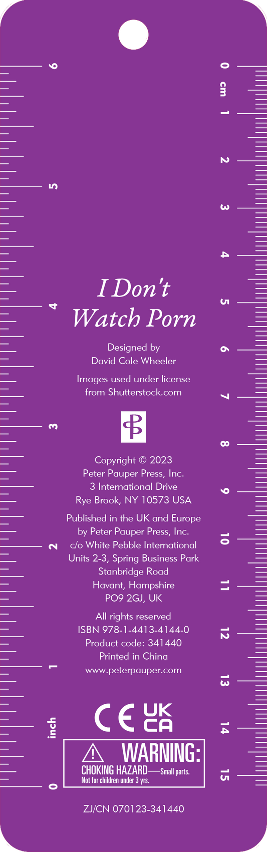 I Don't Watch Porn Beaded Bookmark