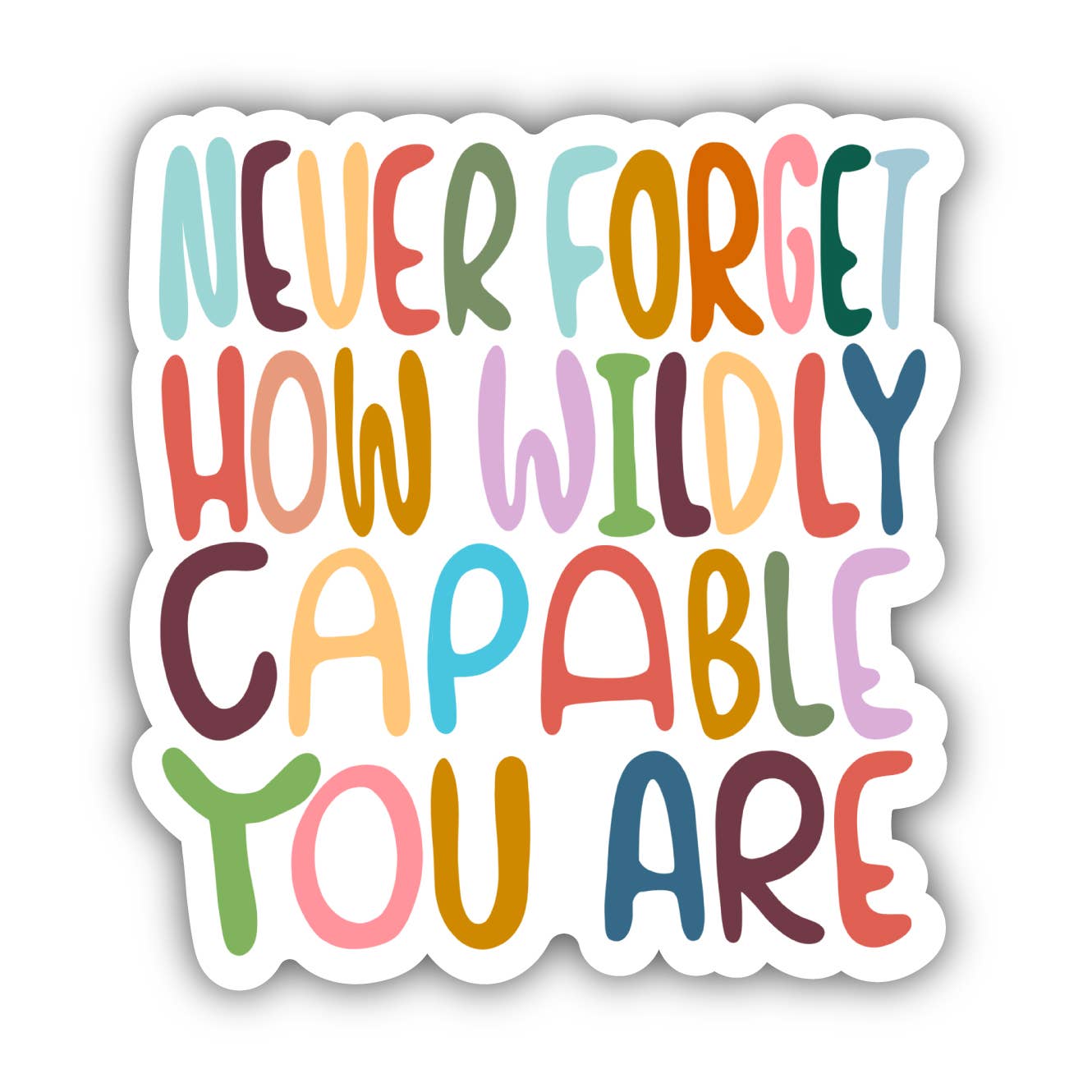Never Forget How Wildly Capable You Are Sticker