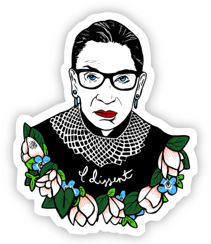Ruth Bader Ginsburg (RBG) Sticker