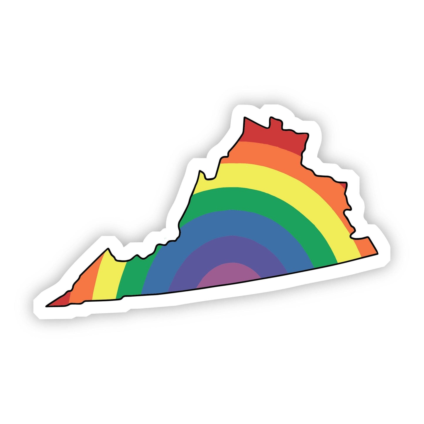 Virginia Rainbow Sticker