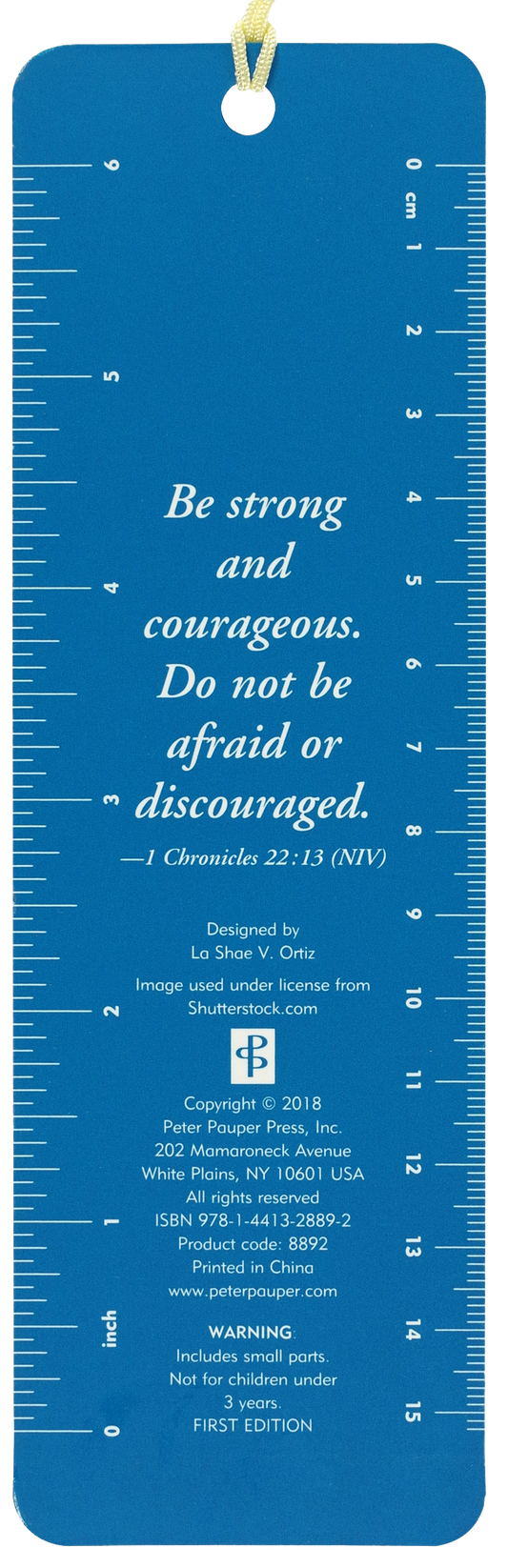 Be Strong & Courageous Beaded Bookmark