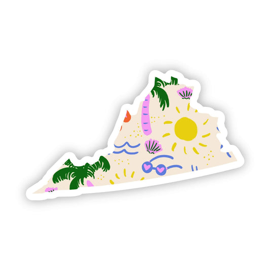 Virginia Sticker - Beach
