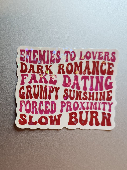 Enemies to Lovers Dark Romance Sticker