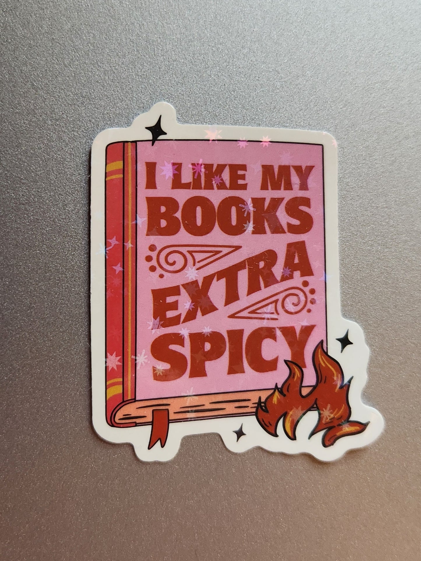 I Like My Books Extra Spicy Sticker
