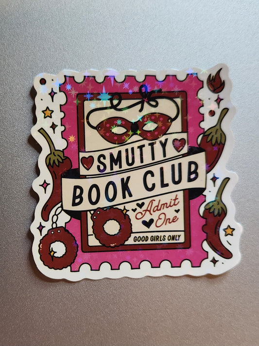 Smutty Book Club Admit One Sticker